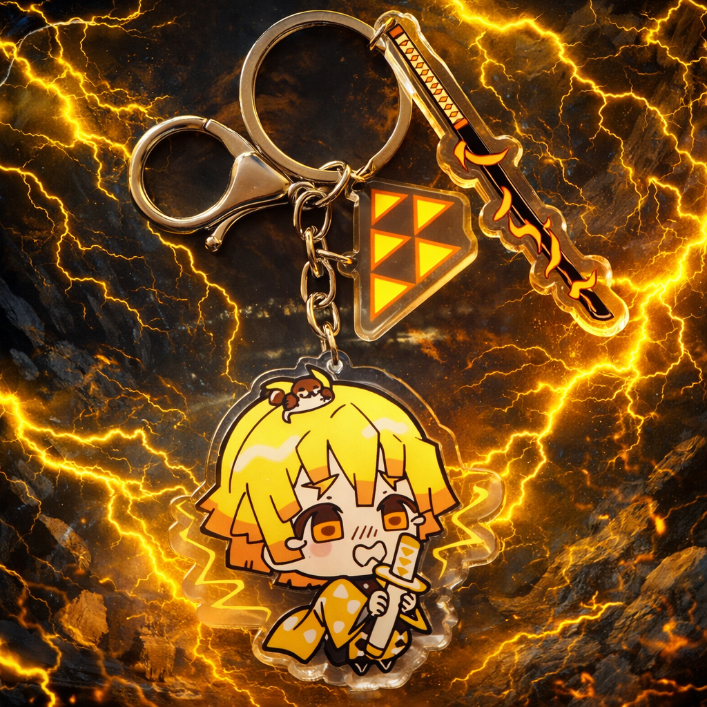 Demon Slayer Zenitsu Acrylic Keychain