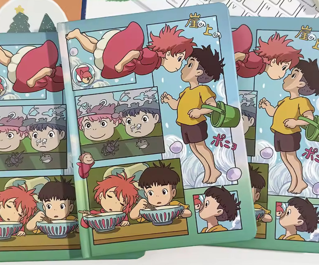 Studio Ghibli Ponyo A5 Colored Notebook