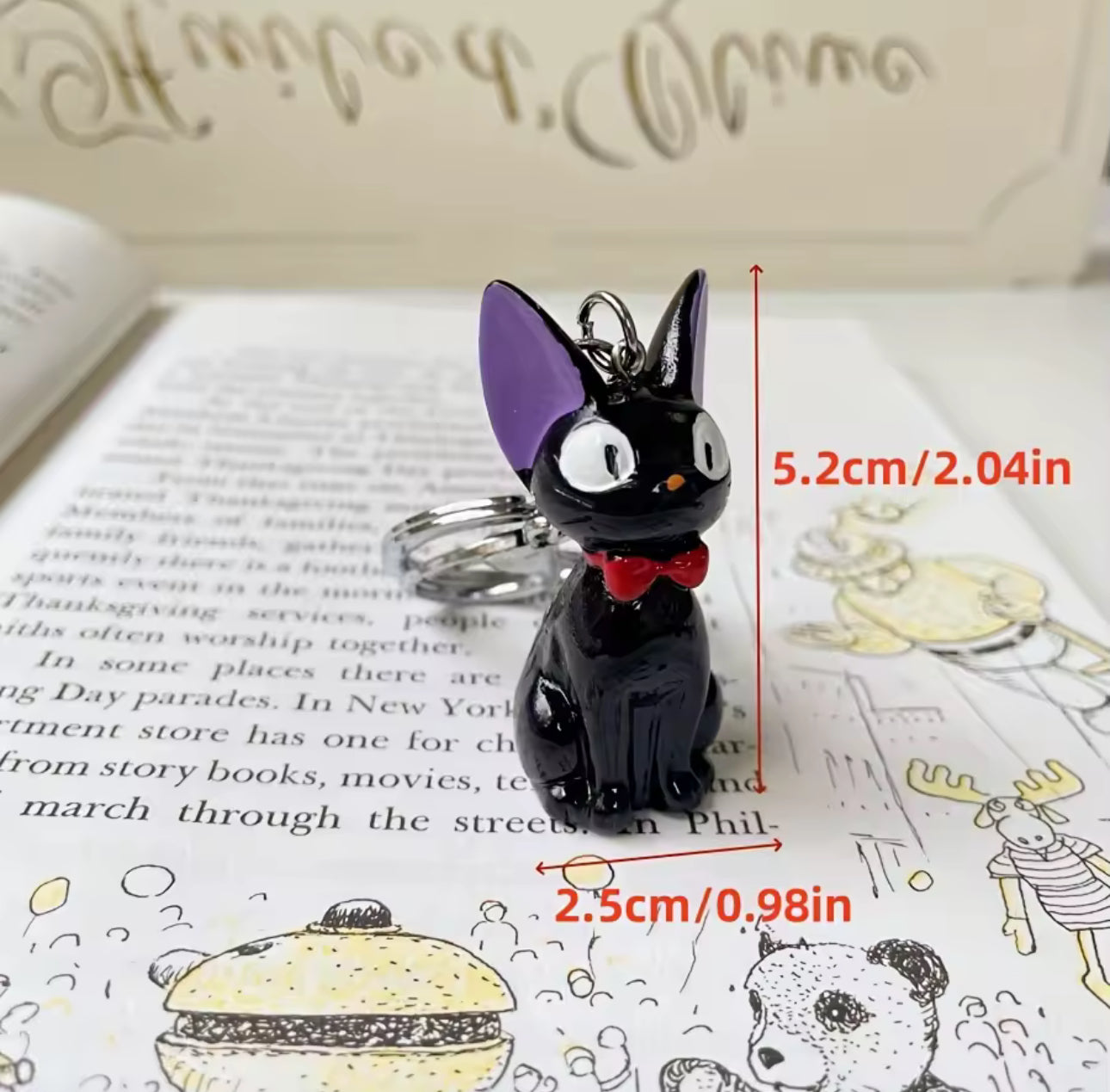 Studio Ghibli Jiji Keychain