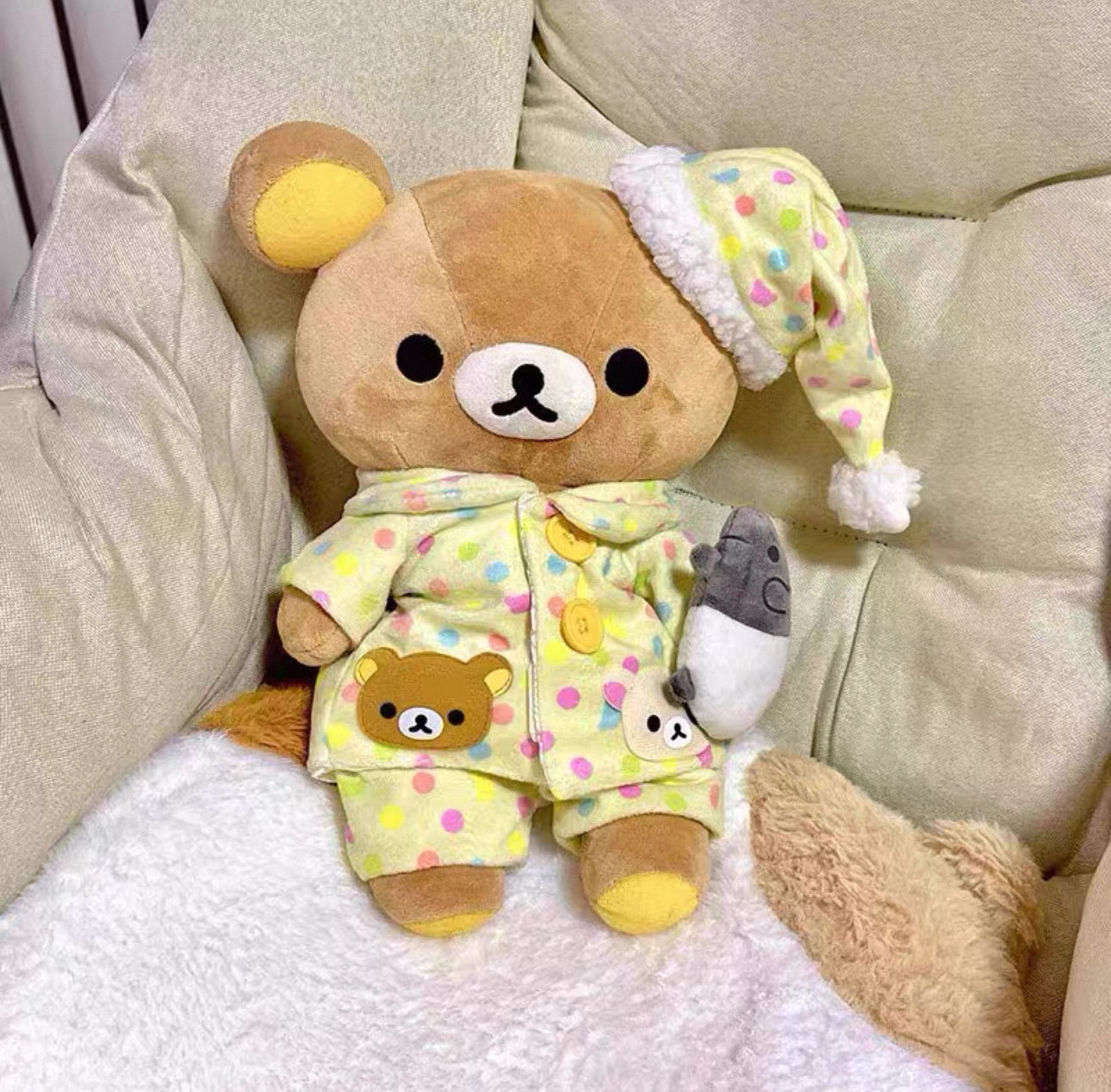 Rilakkuma in Pajamas plushie
