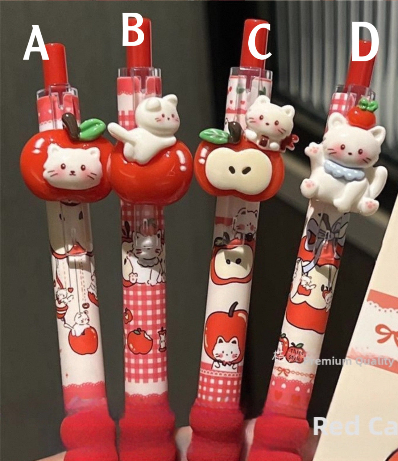 RED Apple Cat Pens