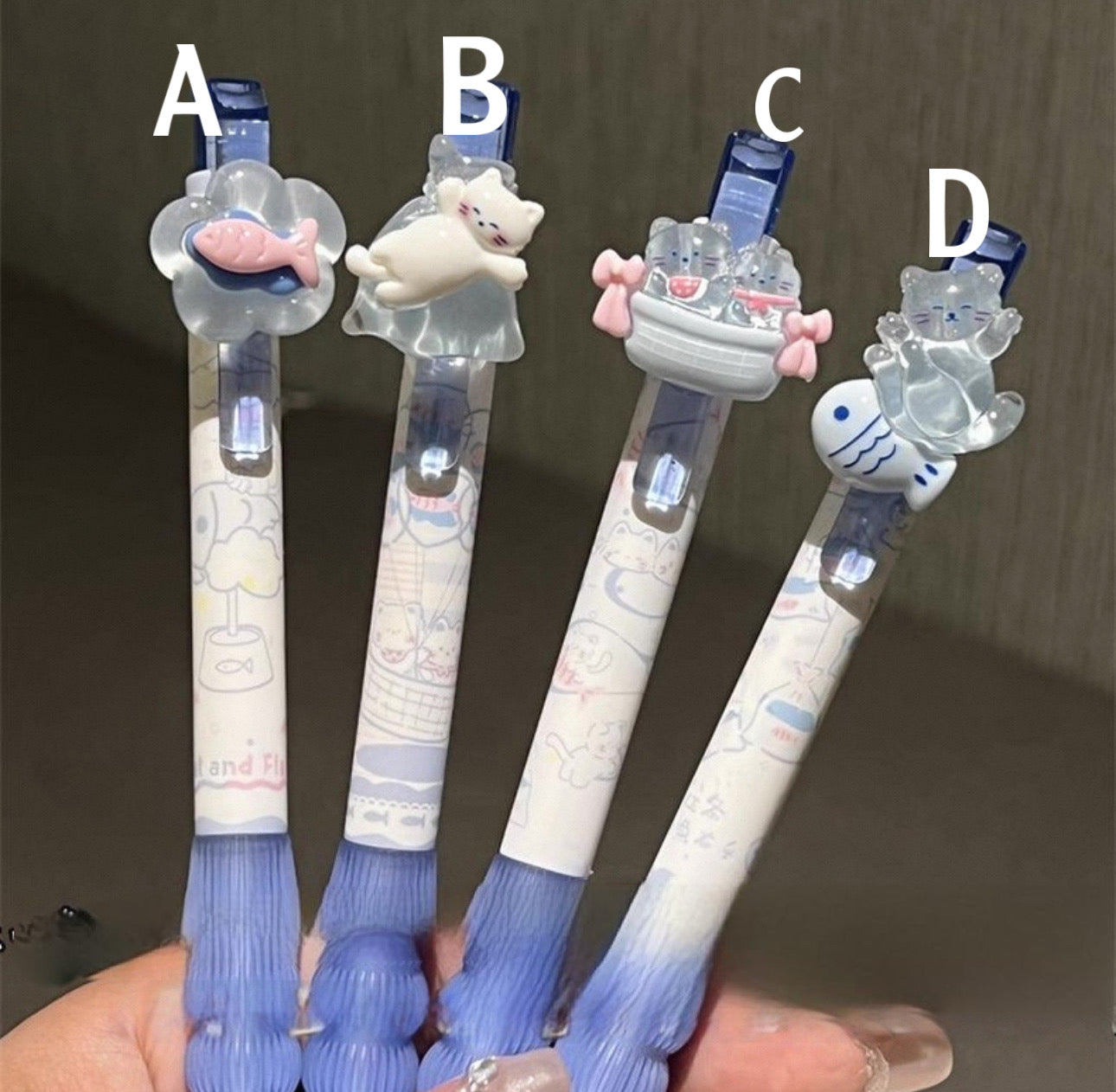 Blue Cat and Fish Pen