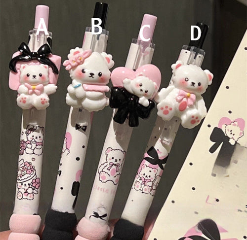 Black and Pink Bear Pen