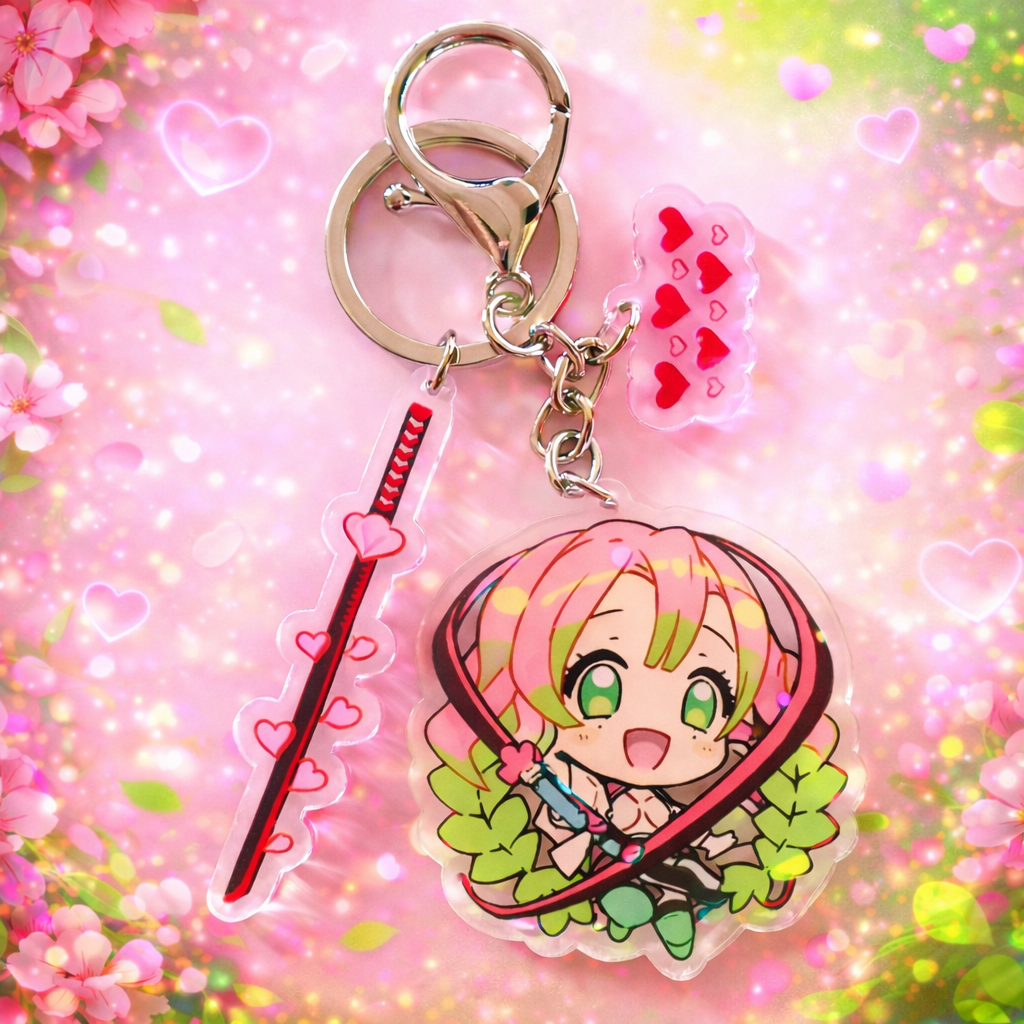 Demon Slayer Love Hashira Mitsuri  Acrylic Keychain